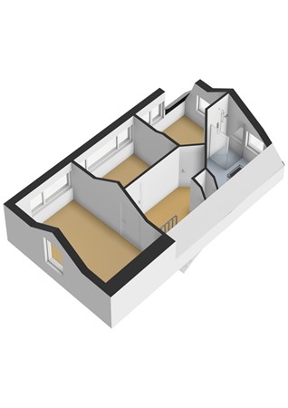 Floorplan - Wilhelminastraat 53, 2201 KB Noordwijk